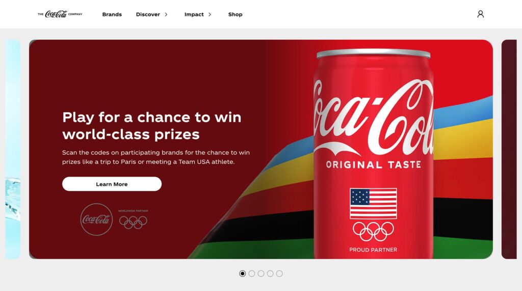 Coca Colla Website