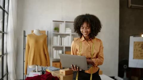 African business owner in store