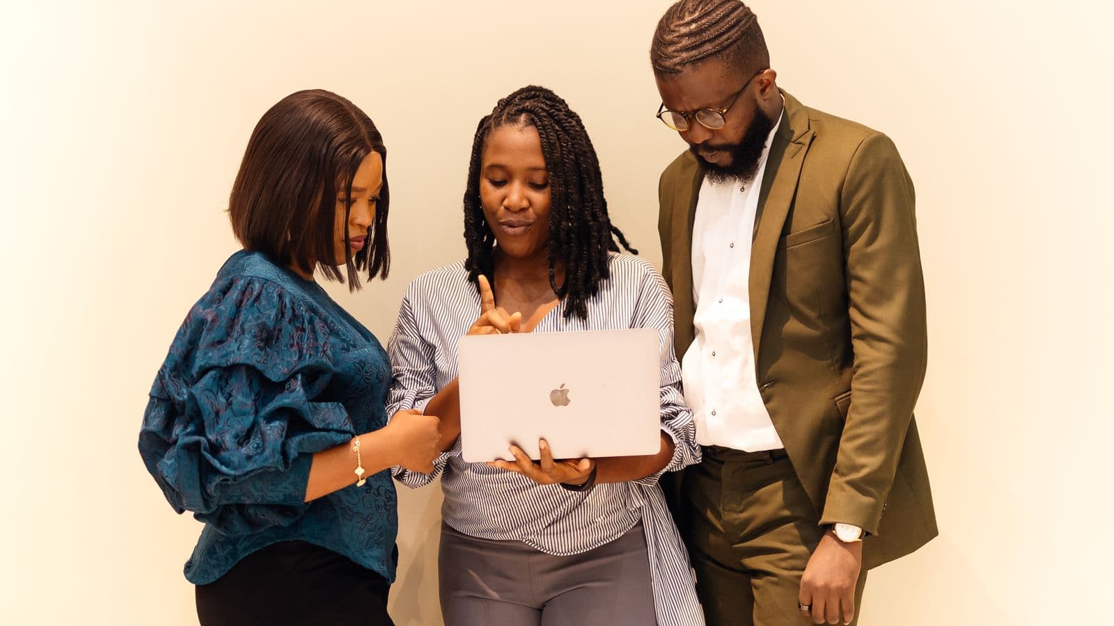 African business team collaborating in a Lagos office