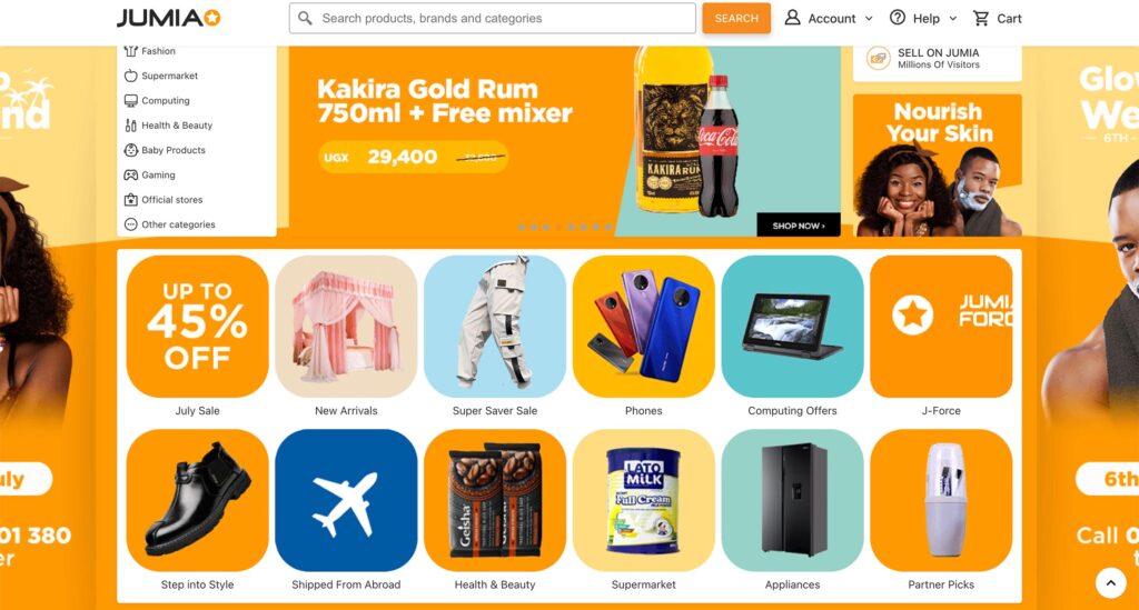 Jumia website 1